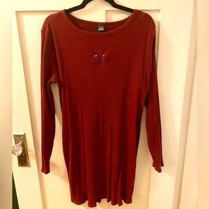 Wild fable mid length dress. Long sleeves, little butterfly detail on chest area